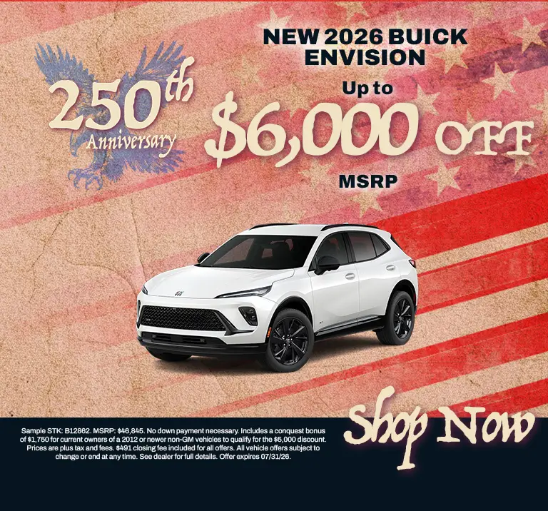 Special offer on 2026 Buick Envision New 2026 Buick Envision